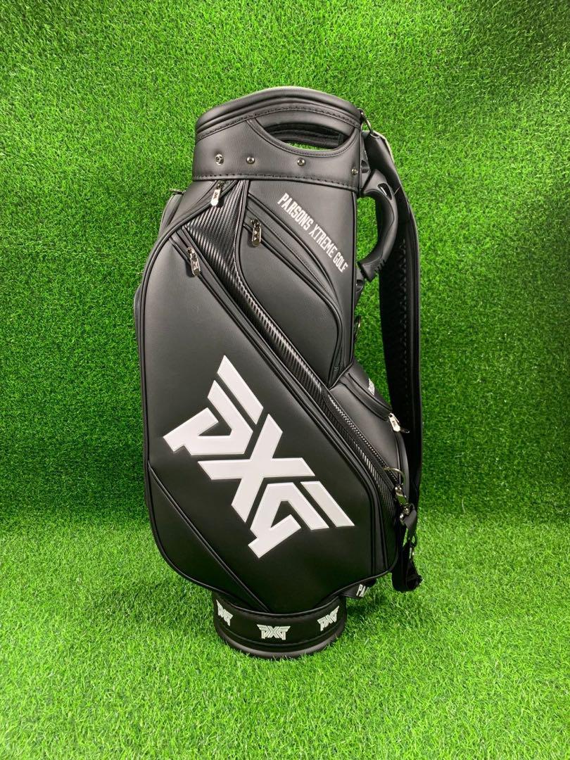 PXG ゴルフ キャディバッグ ゴルフバッグ クラブケース ブラック