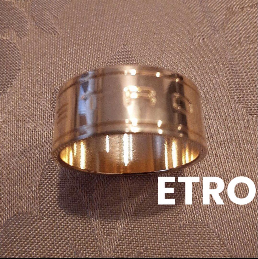 ETRO エトロ スカーフリング スカーフ留め ETROエトロゴールドスカーフリング - メルカリ