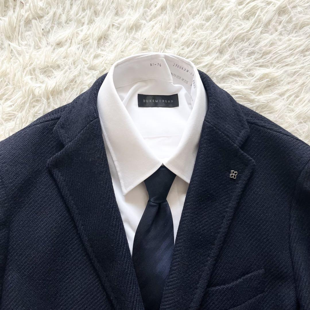 美品>TAGLIATORE×ブリッラ ネイビー ウール チェスターコート 44