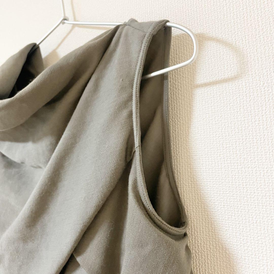 【美品】Rick Owens リックオウエンス ドレープ ワンピース グレージュ