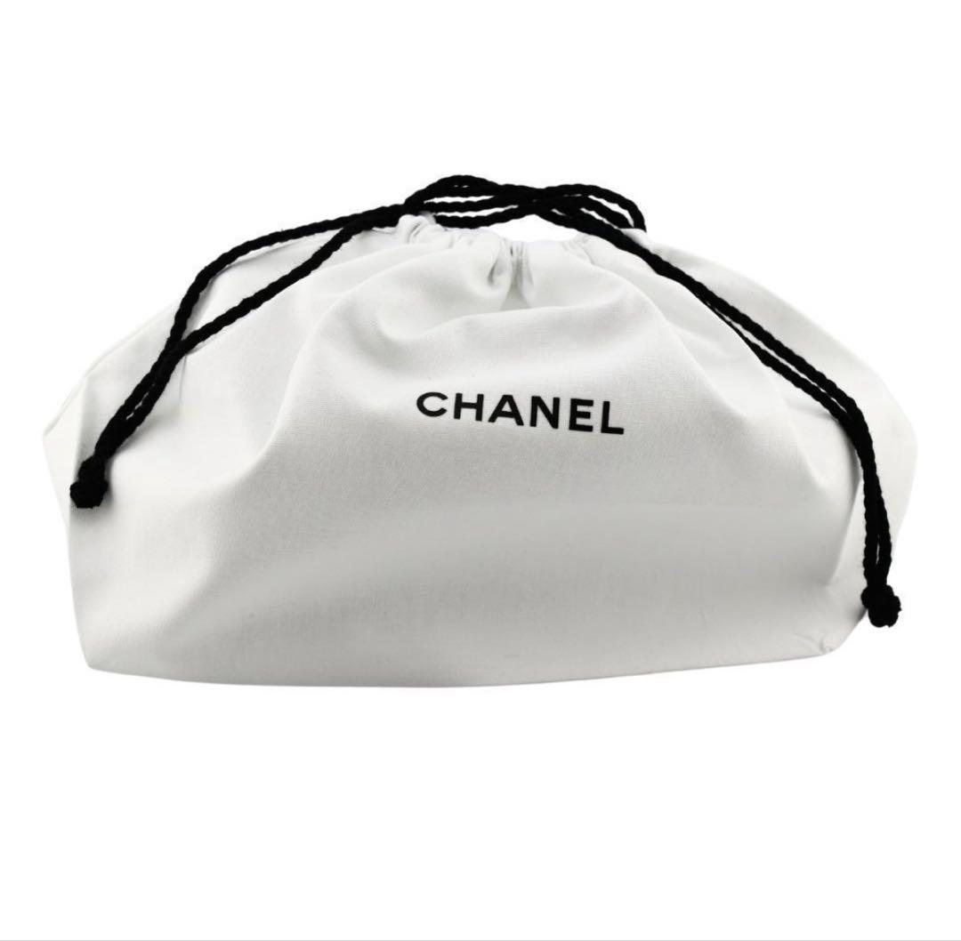 ★CHANEL　シャネル巾着ポーチ CHANEL シャネル 巾着 ポーチ オーガニックコットンポーチ 新品