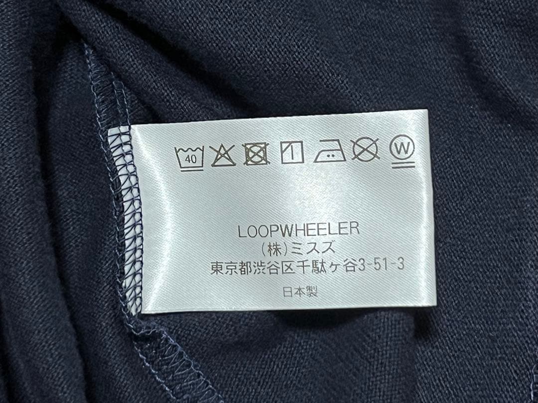 美品 ループウィラー ヘヴィウェイト吊り天竺 ロングTシャツ ロンT ネイビー 美品 ループウィラー ヘヴィウェイト吊り天竺 ロングTシャツ ロンT ネイビー