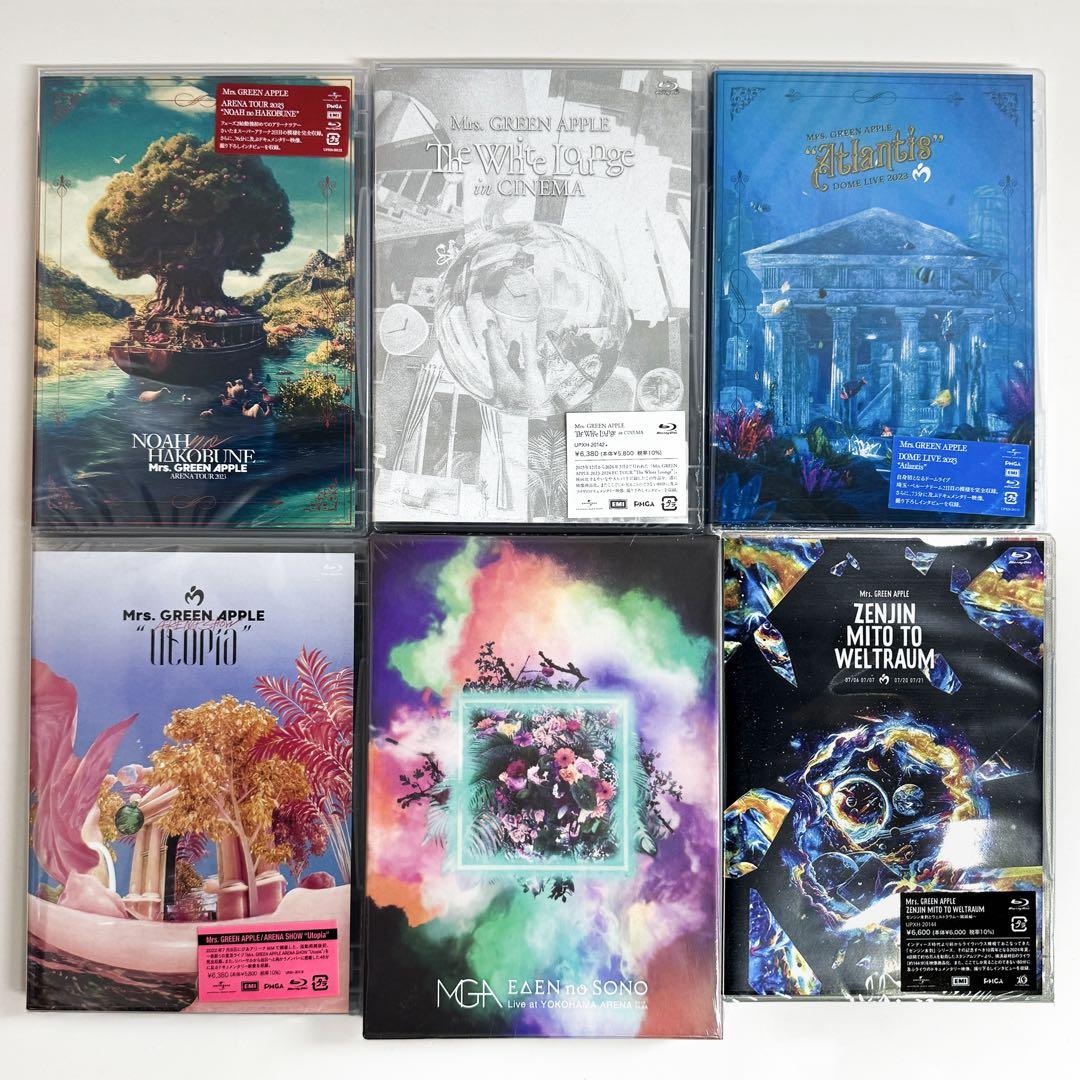 Mrs.GREEN APPLE 通常盤 Blu-Ray 6作品/1 Mrs.GREEN APPLE 通常盤 Blu-Ray 6枚 - メルカリ