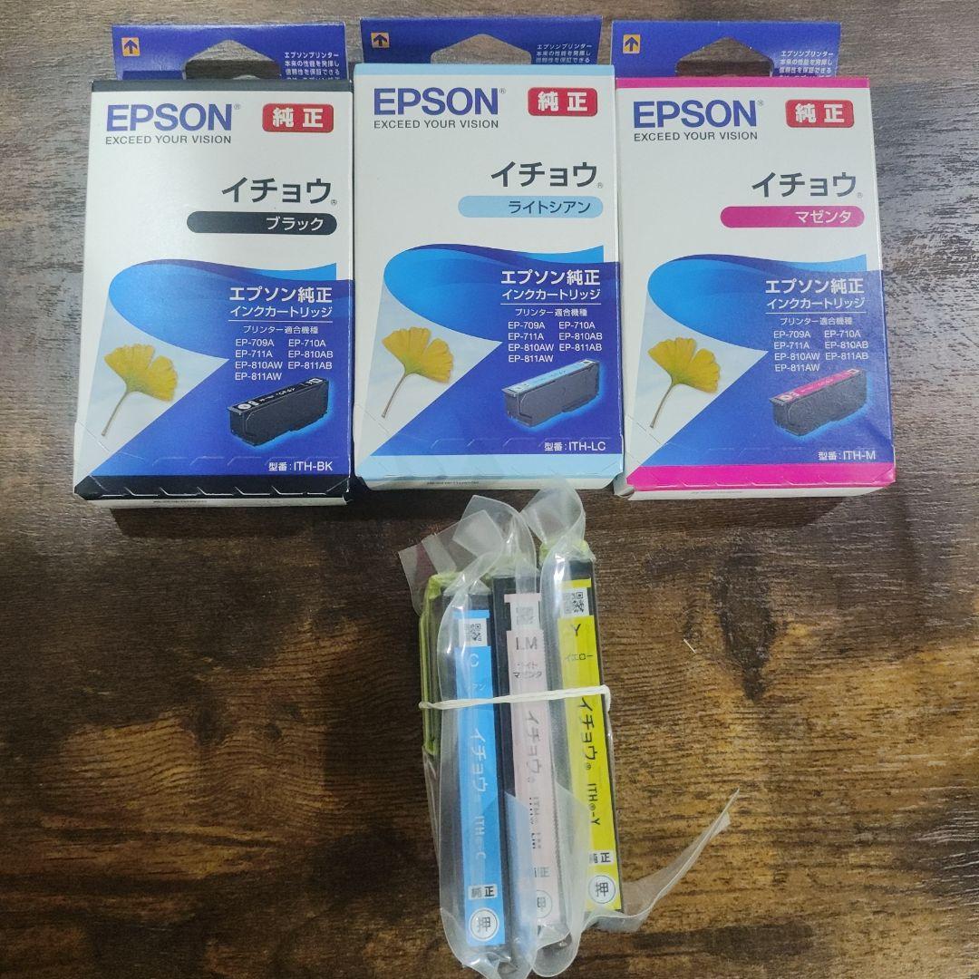 未使用品】EPSON イチョウ 純正インクカートリッジセット 6色