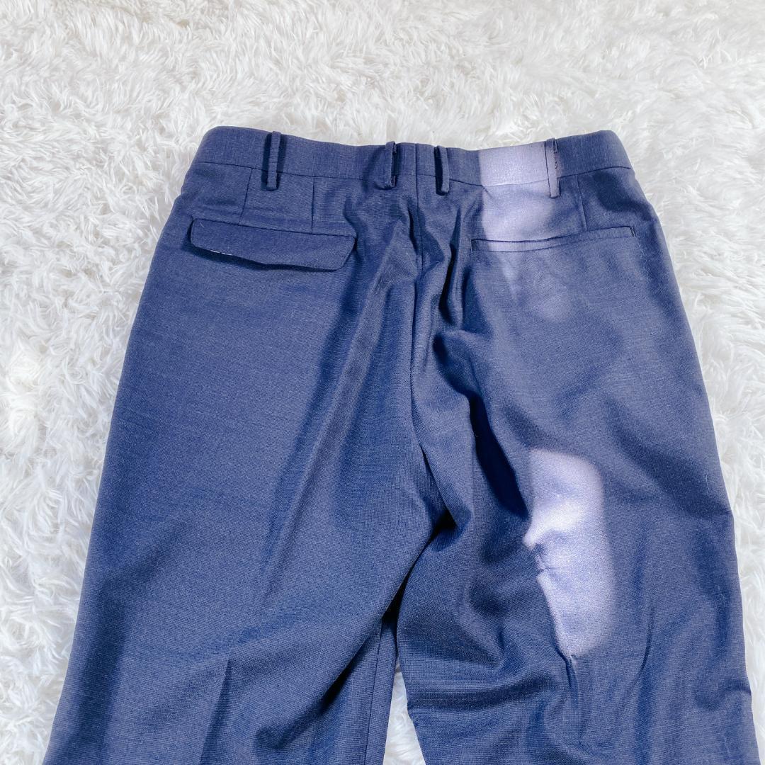美品 オリヒカ スーツ ストレッチ 洗える メンズ ネイビー