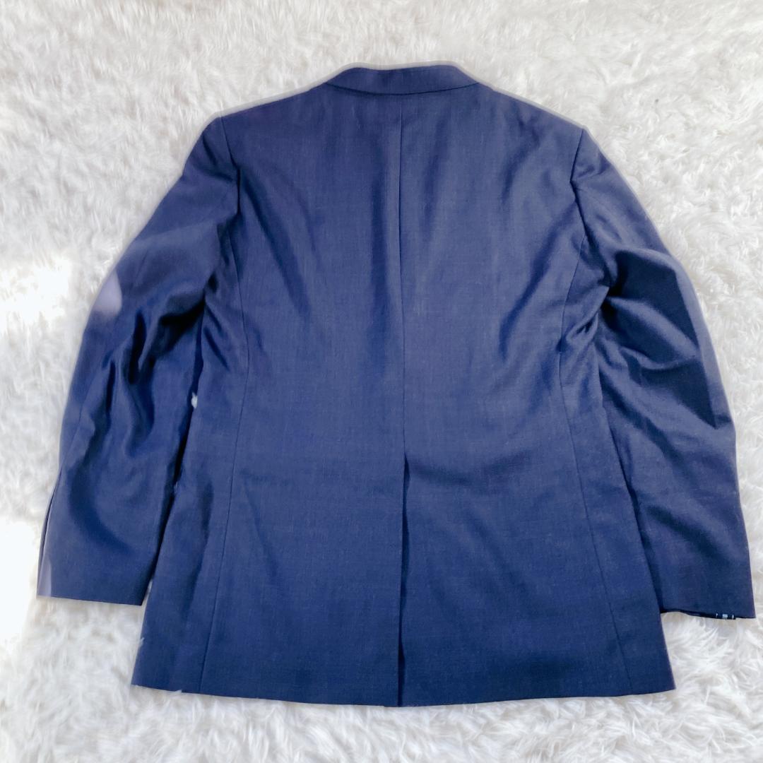 美品 オリヒカ スーツ ストレッチ 洗える メンズ ネイビー