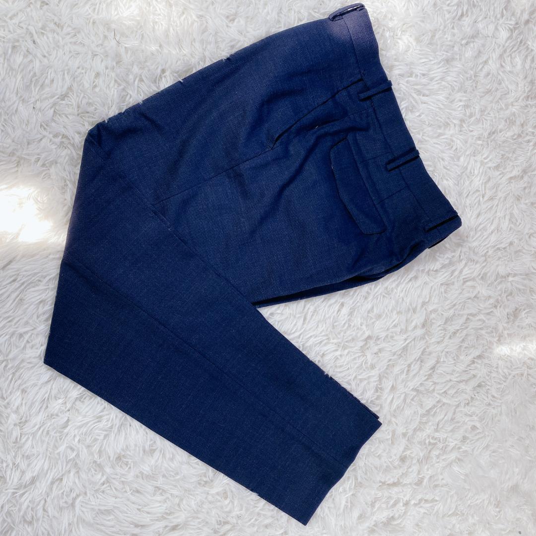美品 オリヒカ スーツ ストレッチ 洗える メンズ ネイビー