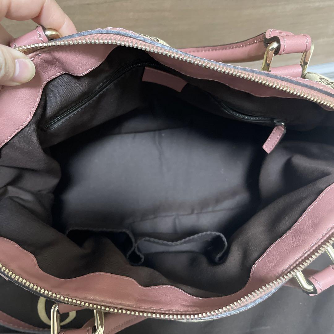 Gucci GGパターン ショルダーバッグ ベージュ/ピンク安く 買