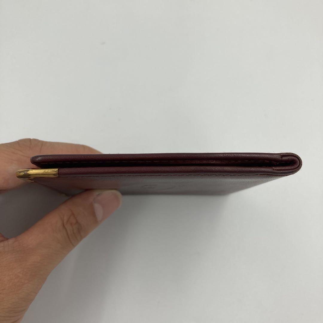 美品】カルティエ 二つ折り財布 お札入れ パスケース マスト