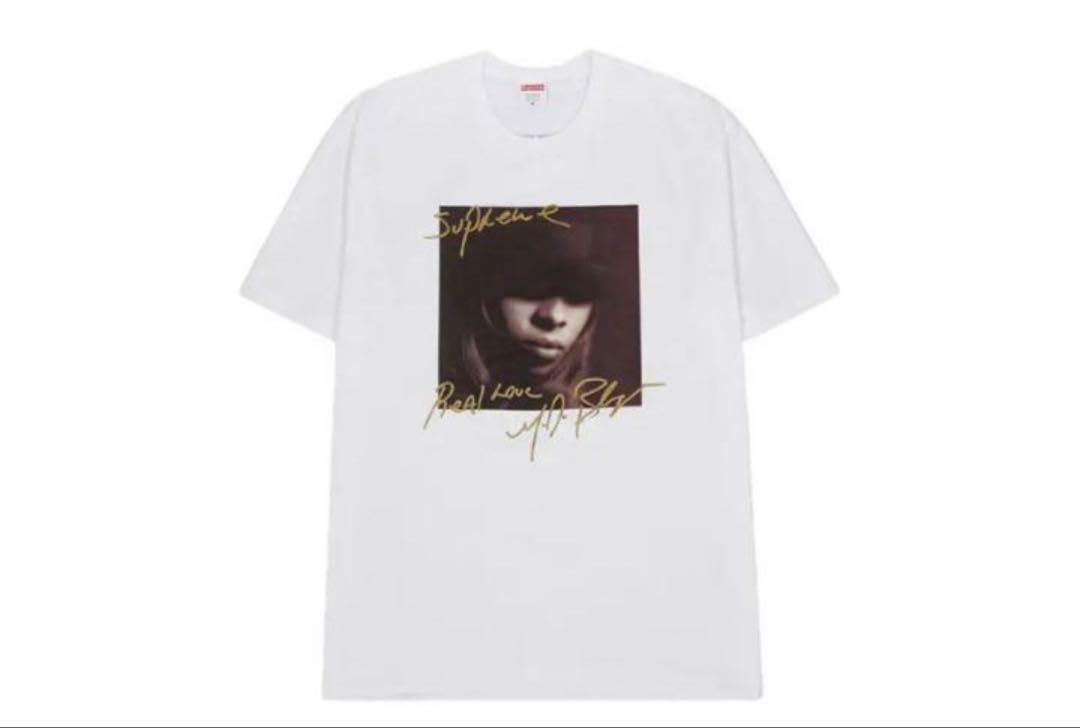 supreme 19AW Mary J.Blige Tシャツ 半袖 ホワイト L