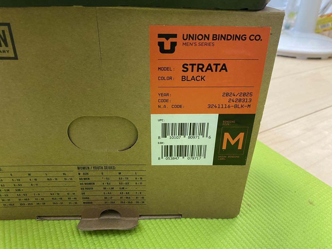 UNION STRATA ビンディング ブラック M24-25