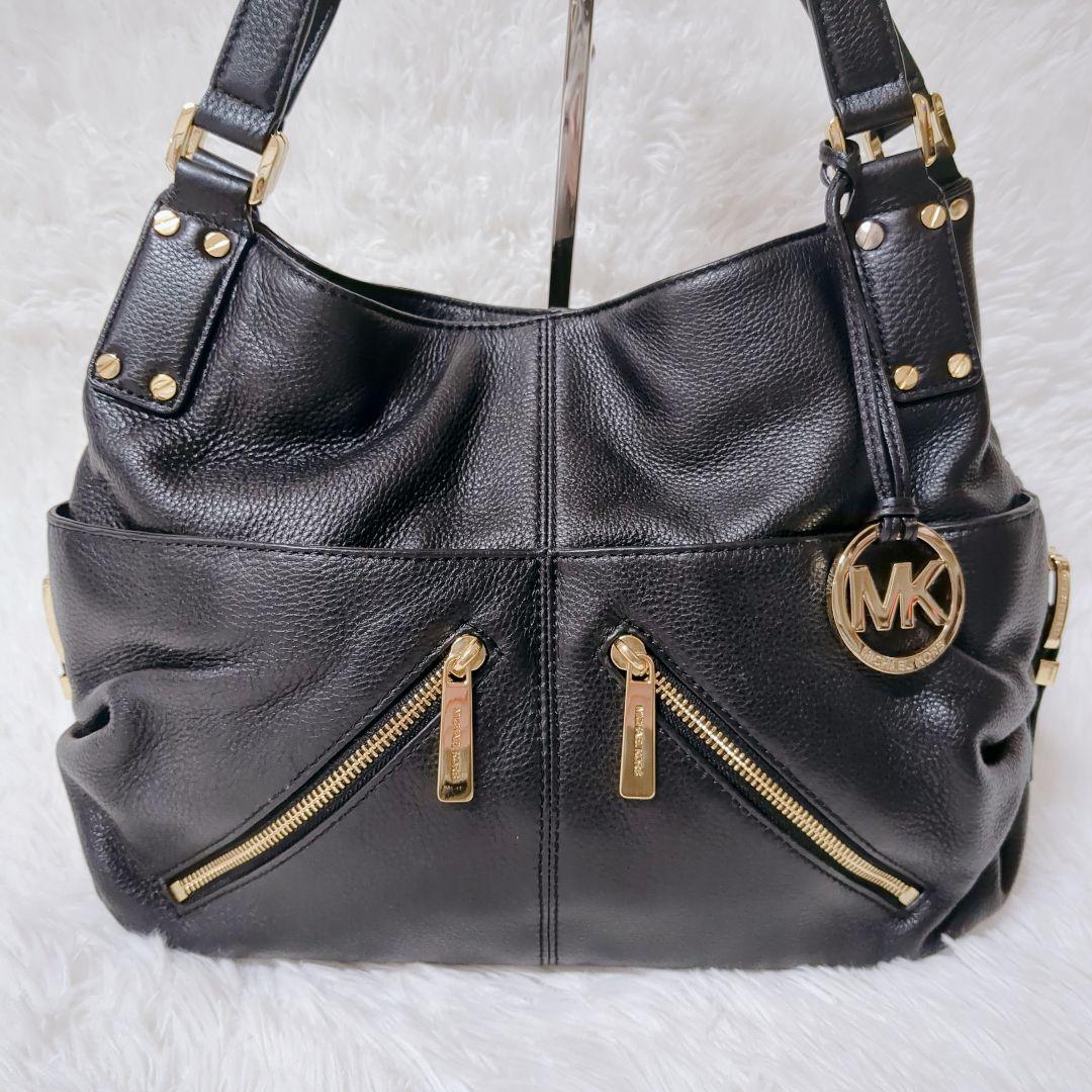 MICHAEL KORS トートバッグ レザー ブラック A4収納可