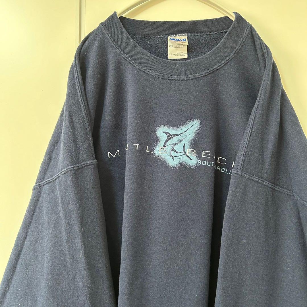 FZ-6 GILDAN Myrtle Beach トレーナー 2XL ネイビー - メルカリ