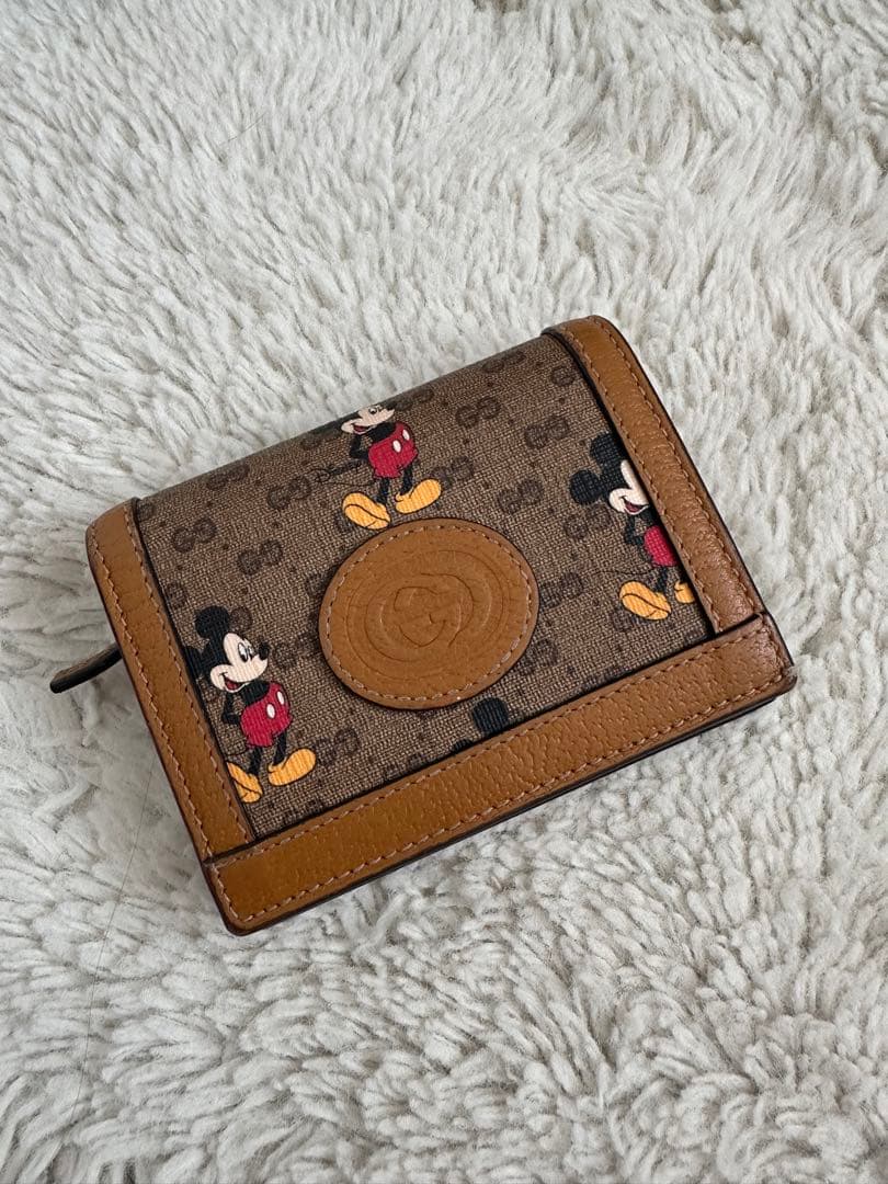 GUCCI ミッキー折りたたみ財布
