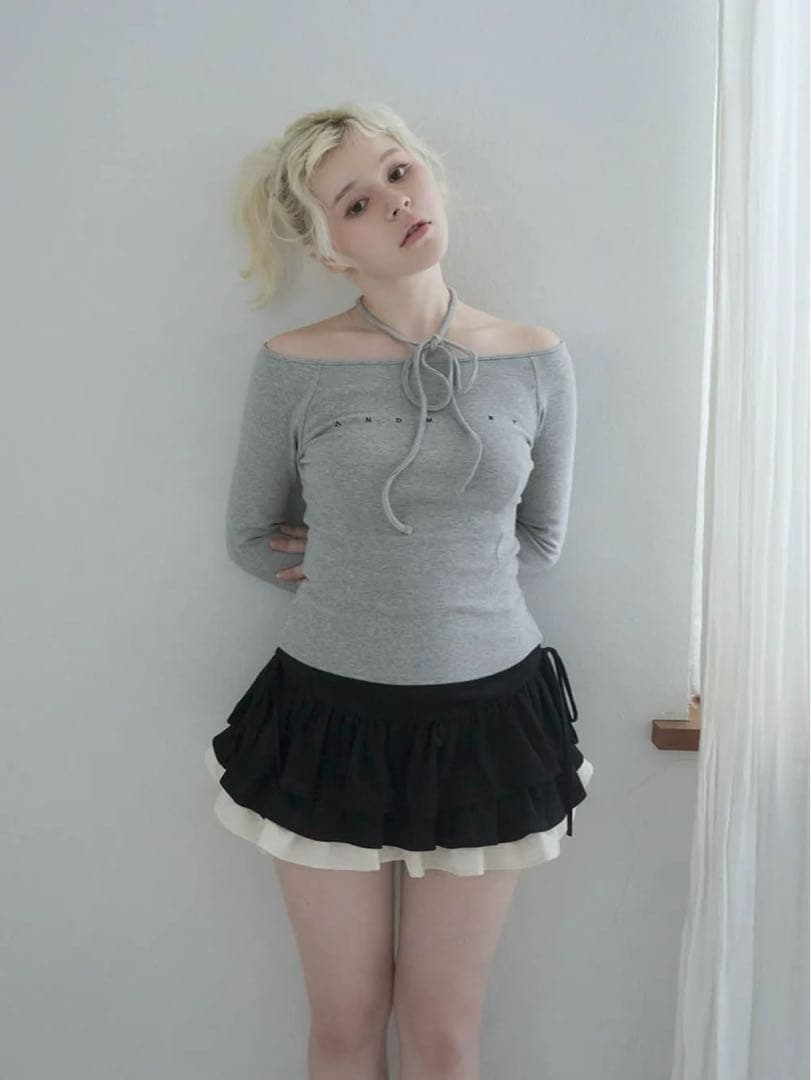 Mary logo choker tops SIZE ANDMARY