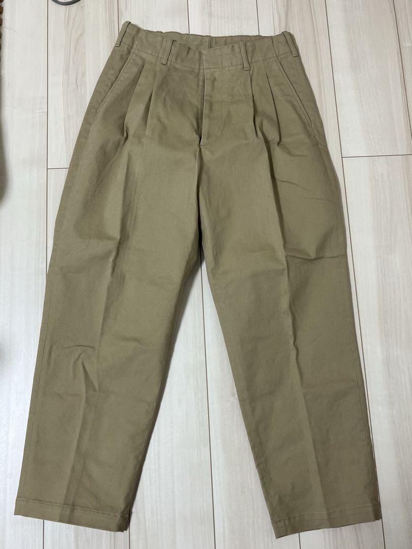 STRC DRILL 2PLEATED PANTS-BOLD