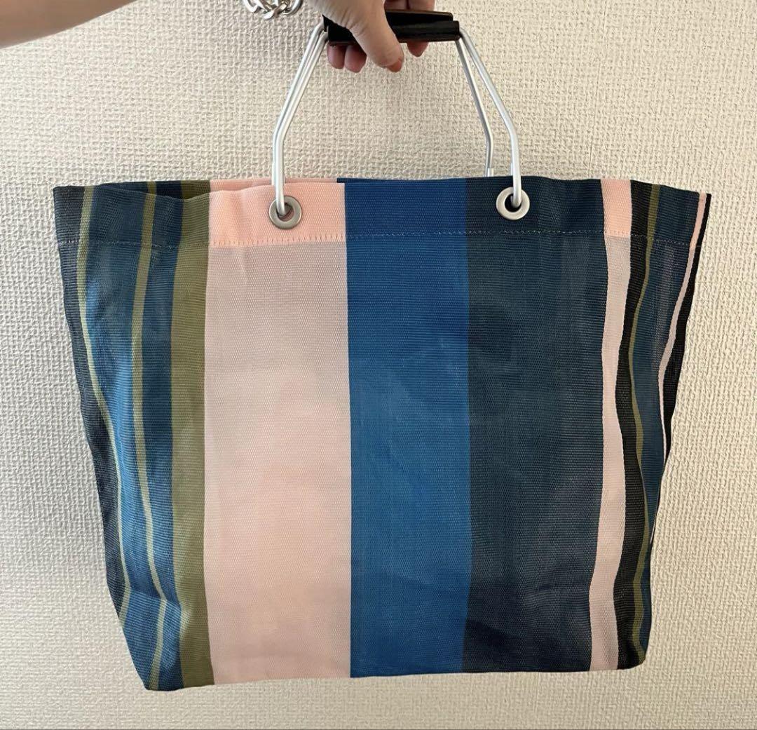 MARNI ストライプ トートバッグ