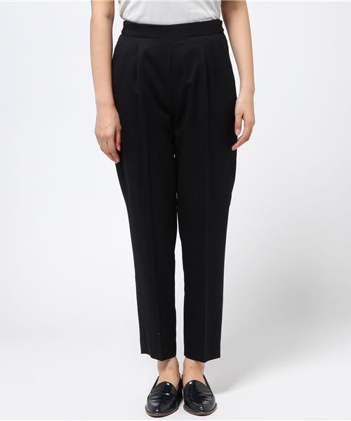 2970円 92%以上節約 美品 エストネーション 36 ネイビー ゴムタックパンツ
