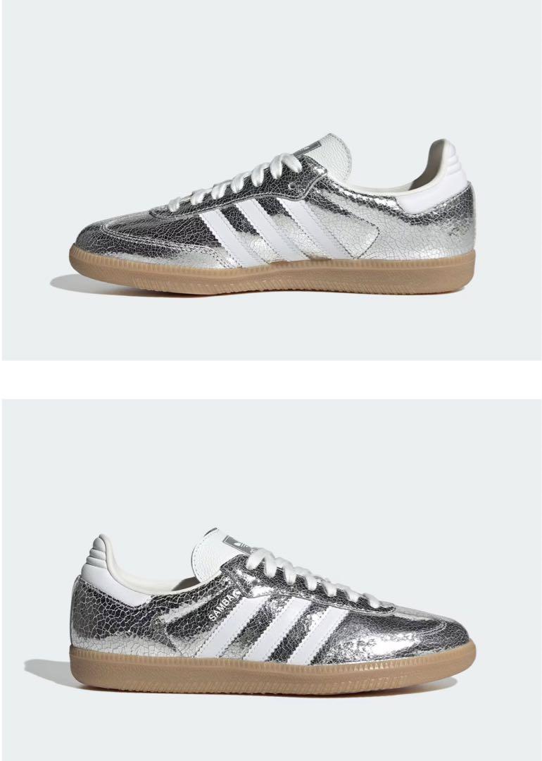 靴 adidas Originals Women's Samba OG Silver