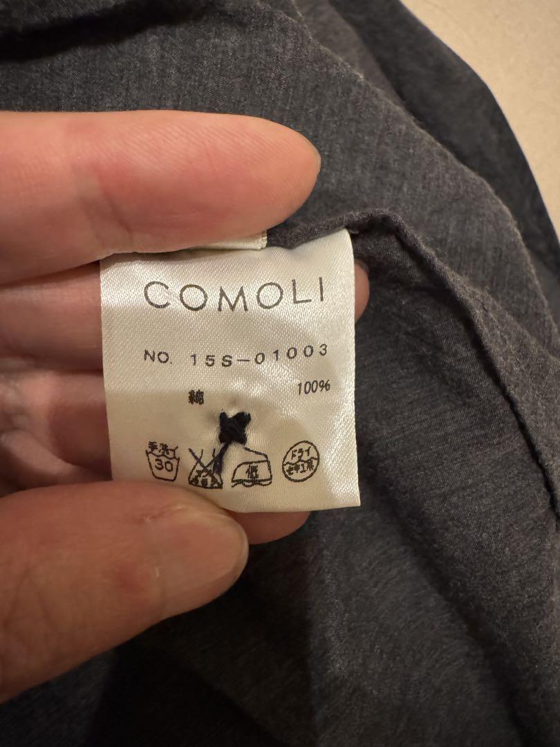 【準新品】comoli コットンジャケット　チャコールグレー