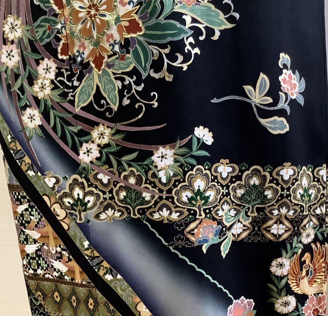 正絹黒留袖 谷崎潤一郎の世界 駒刺繍④( 訪問着、紬、袋帯なども