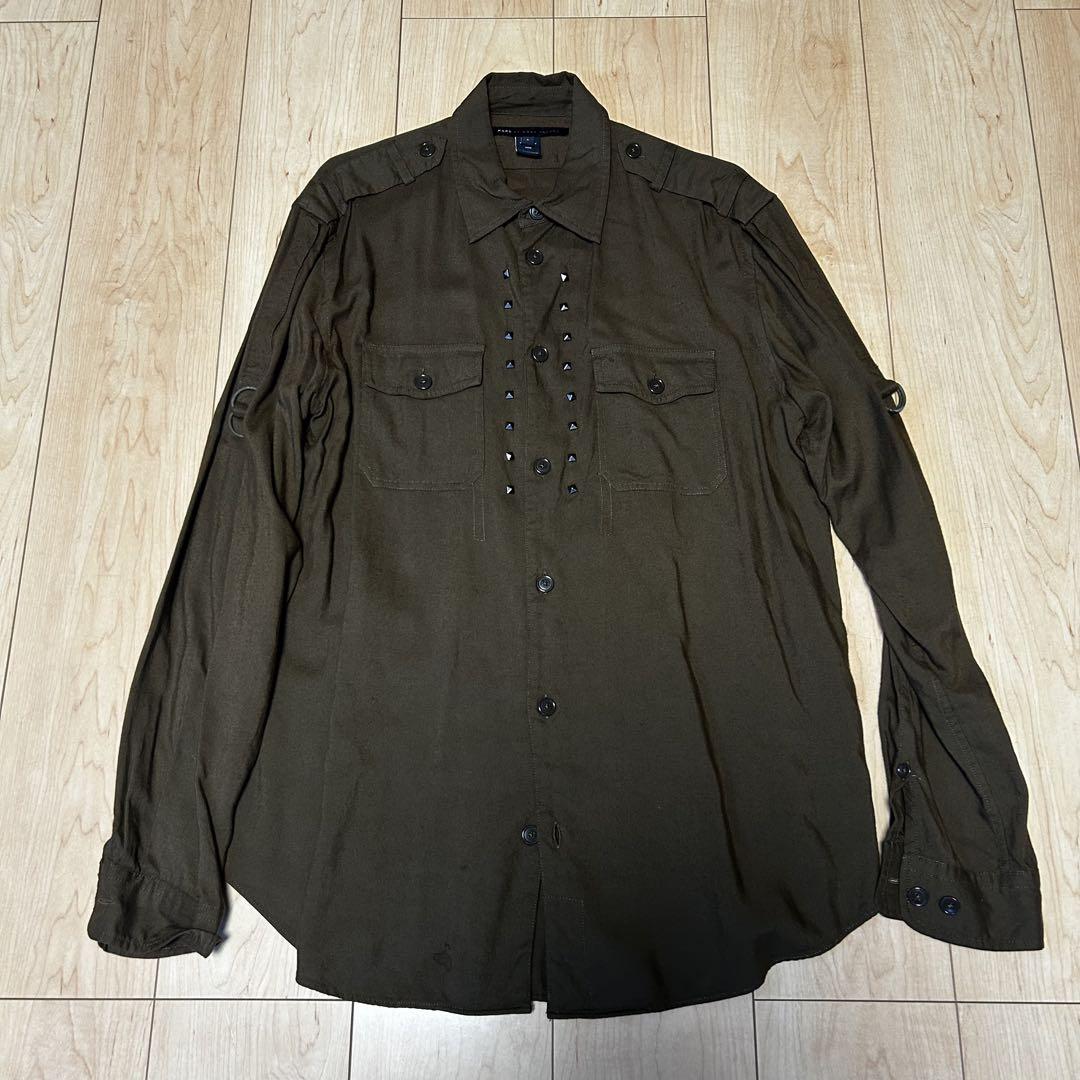 marc by marc jacobs 古着 レーヨン シャツ ブラウン