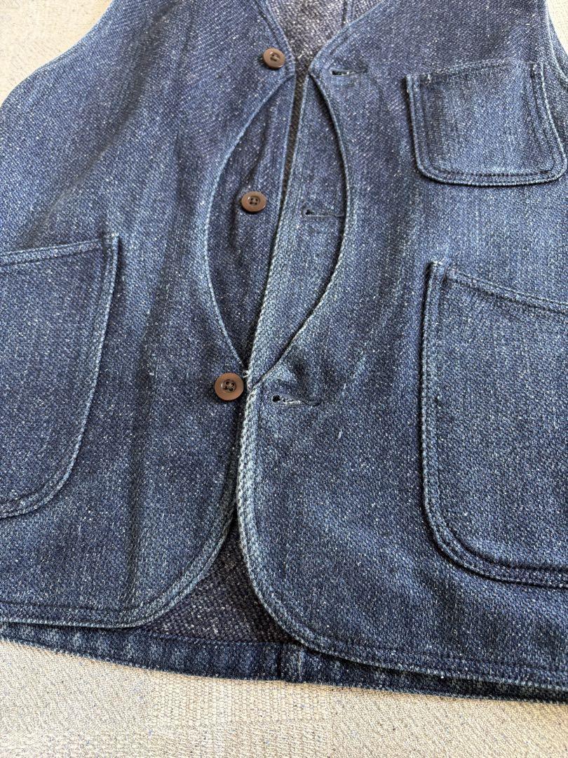 桃太郎ジーンズ　デニムベスト　サイズ40（L）