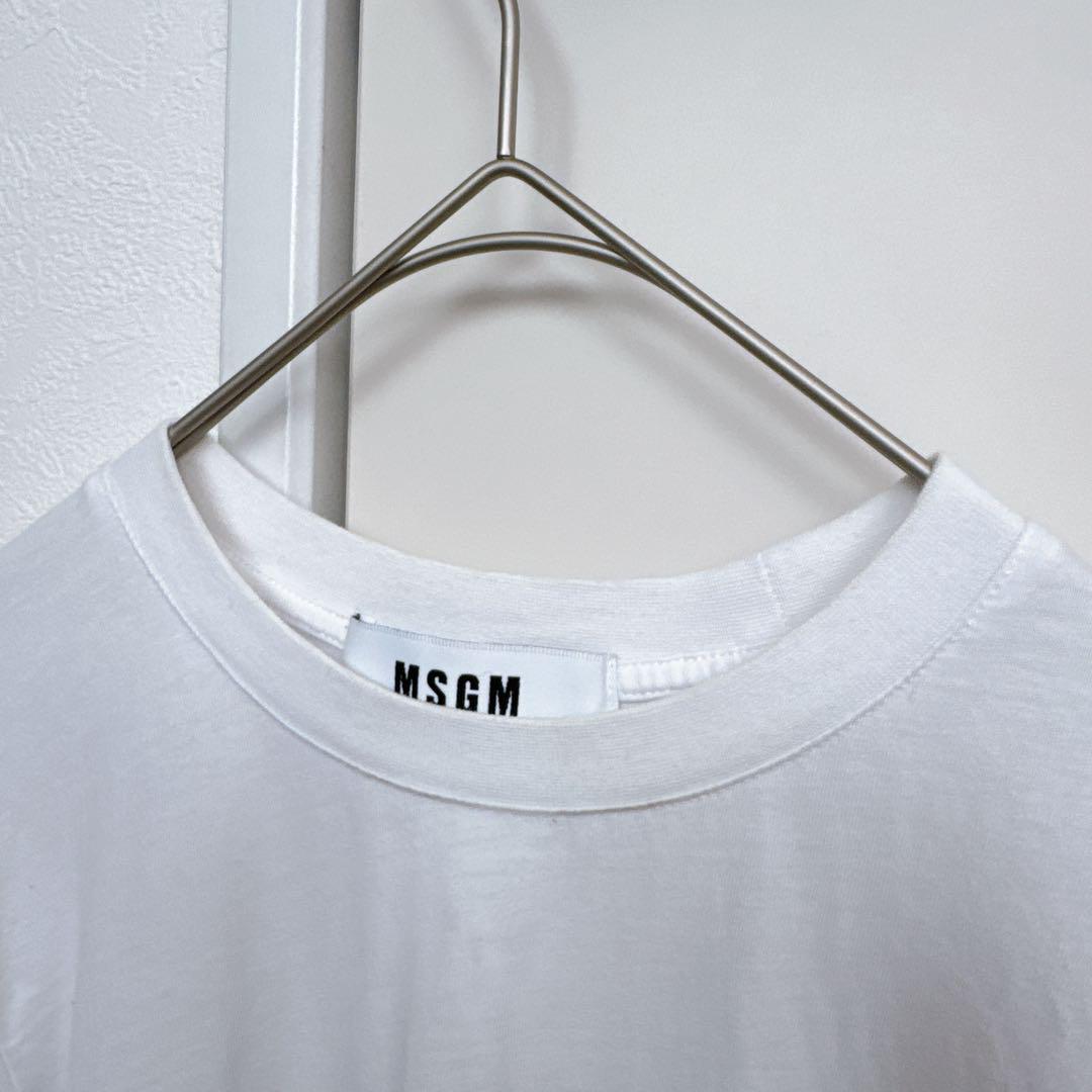 希少サイズ✨️MSGM Tシャツ ロゴ 人気 イタリア製 海外 レディース 白T