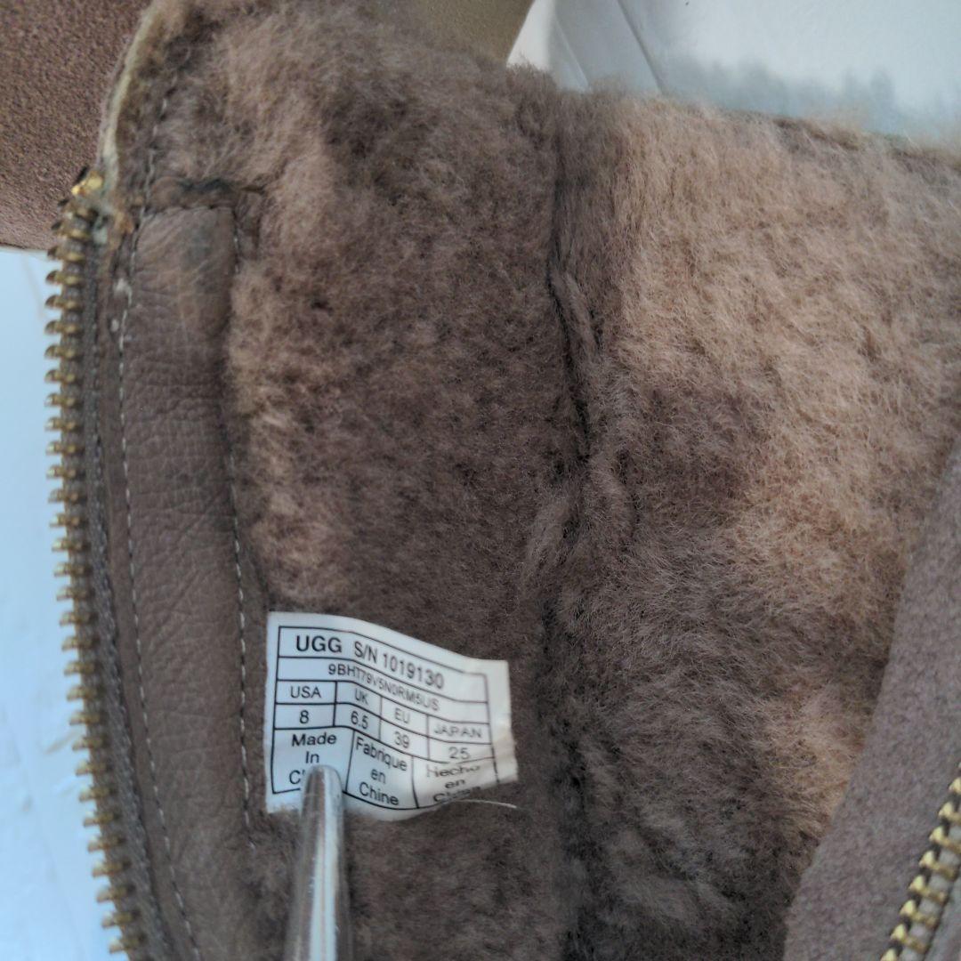 UGGムートンロングブーツ25.0ピンクベージュ UGGムートンロングブーツ25.0ピンクベージュ