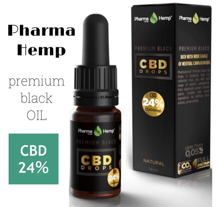 ファーマヘンプ 高濃度 CBD オイル 24% プレミアムブラック 10ml