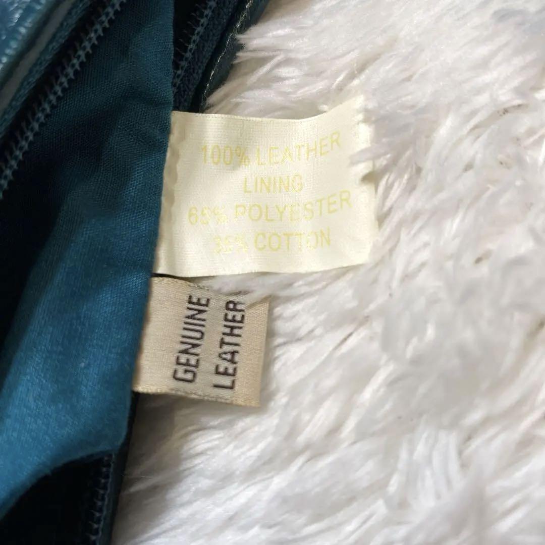 FRANCESCO BIASIA イントレチャート ハンドバッグ　グリーン