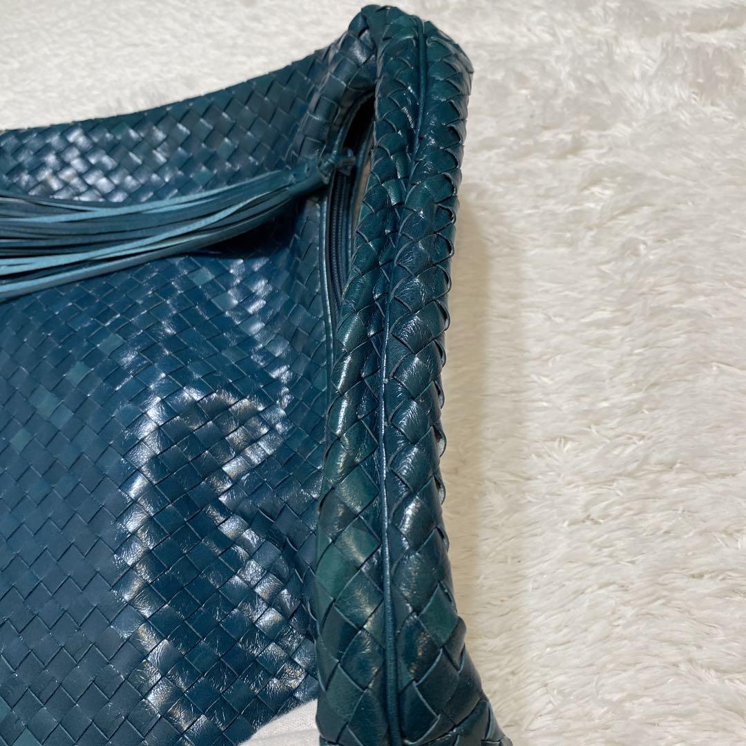 FRANCESCO BIASIA イントレチャート ハンドバッグ　グリーン