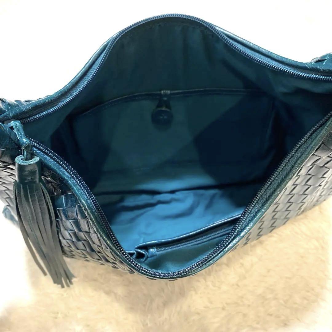FRANCESCO BIASIA イントレチャート ハンドバッグ　グリーン