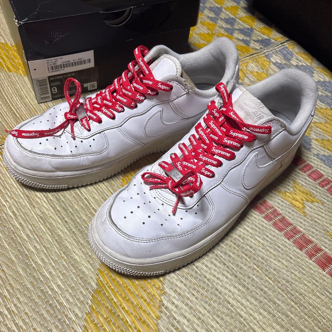 Nike Air Force 1 Supreme レース付き