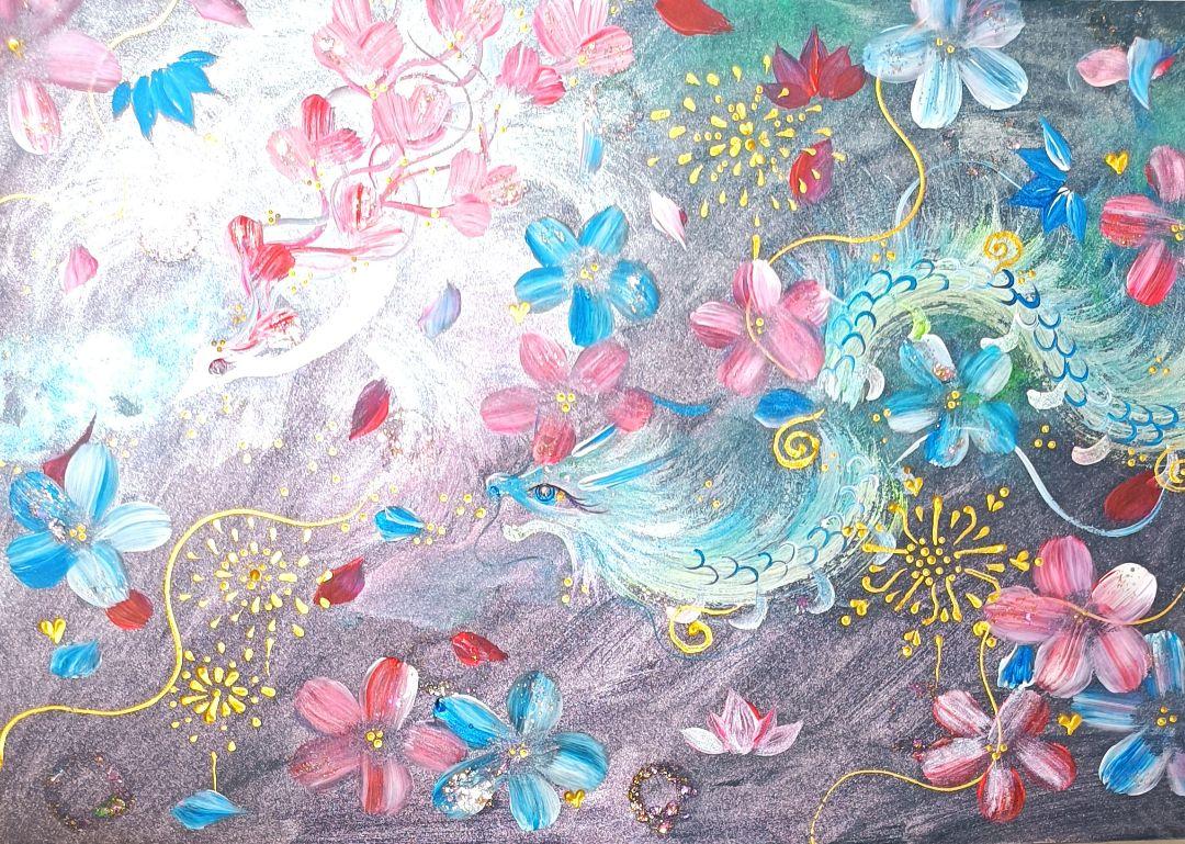 開運絵画 ❀神々からの至福❀うけとろう最高潮 - メルカリ