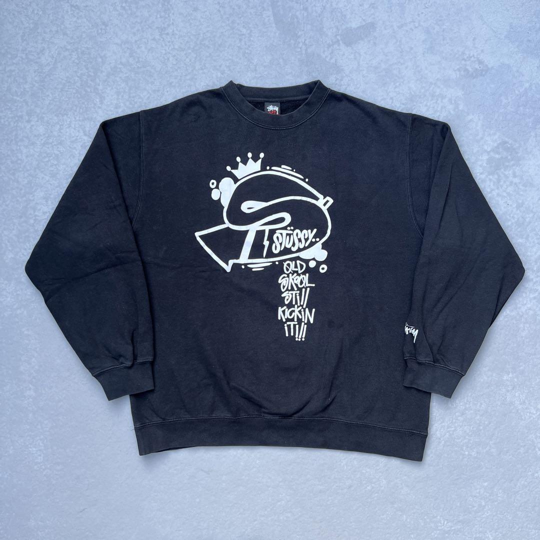 【レア】old stussy 00s ビンテージスウェット ブラック