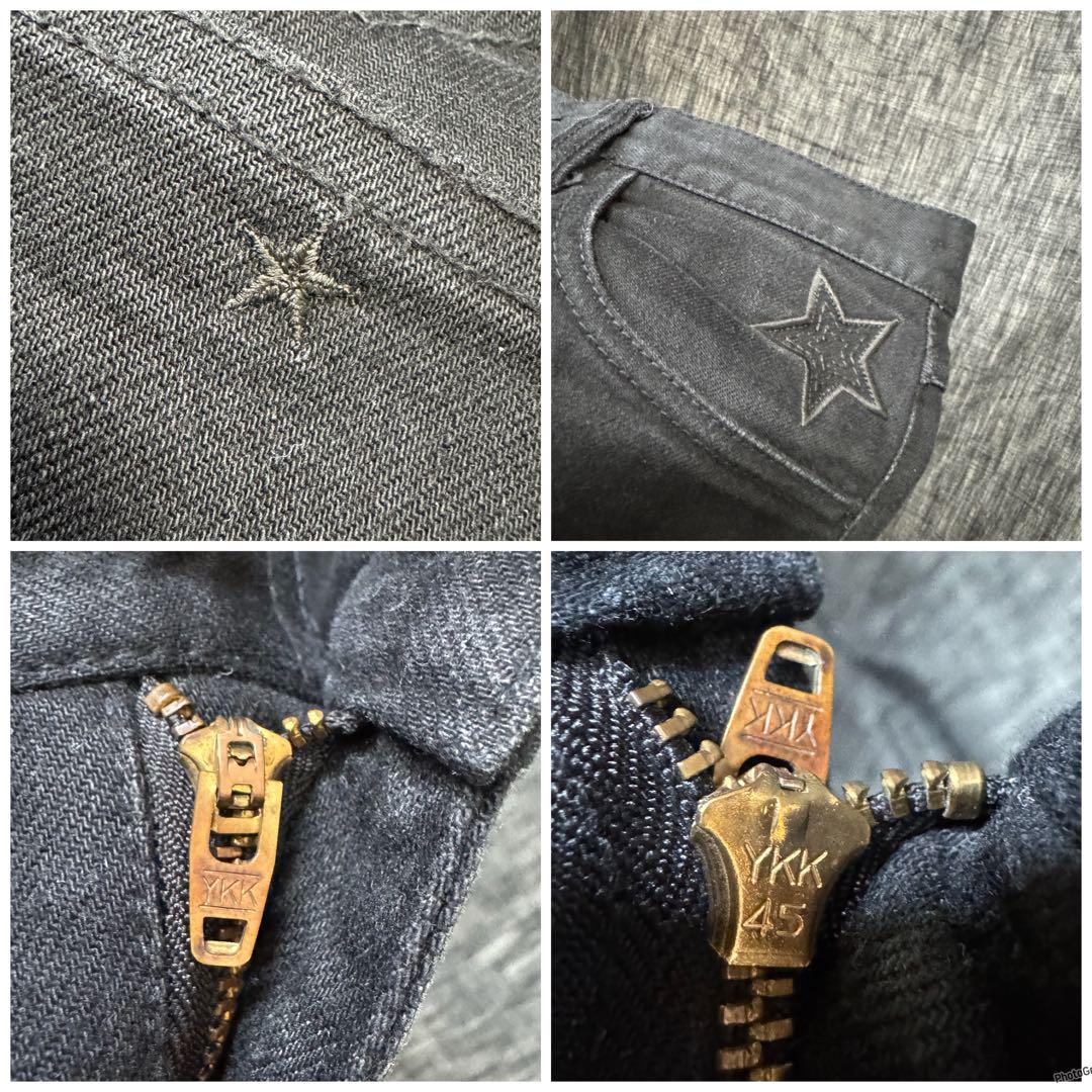 TAKAHIRO MIYASHITA TheSoloist 星刺繍ブラックデニム