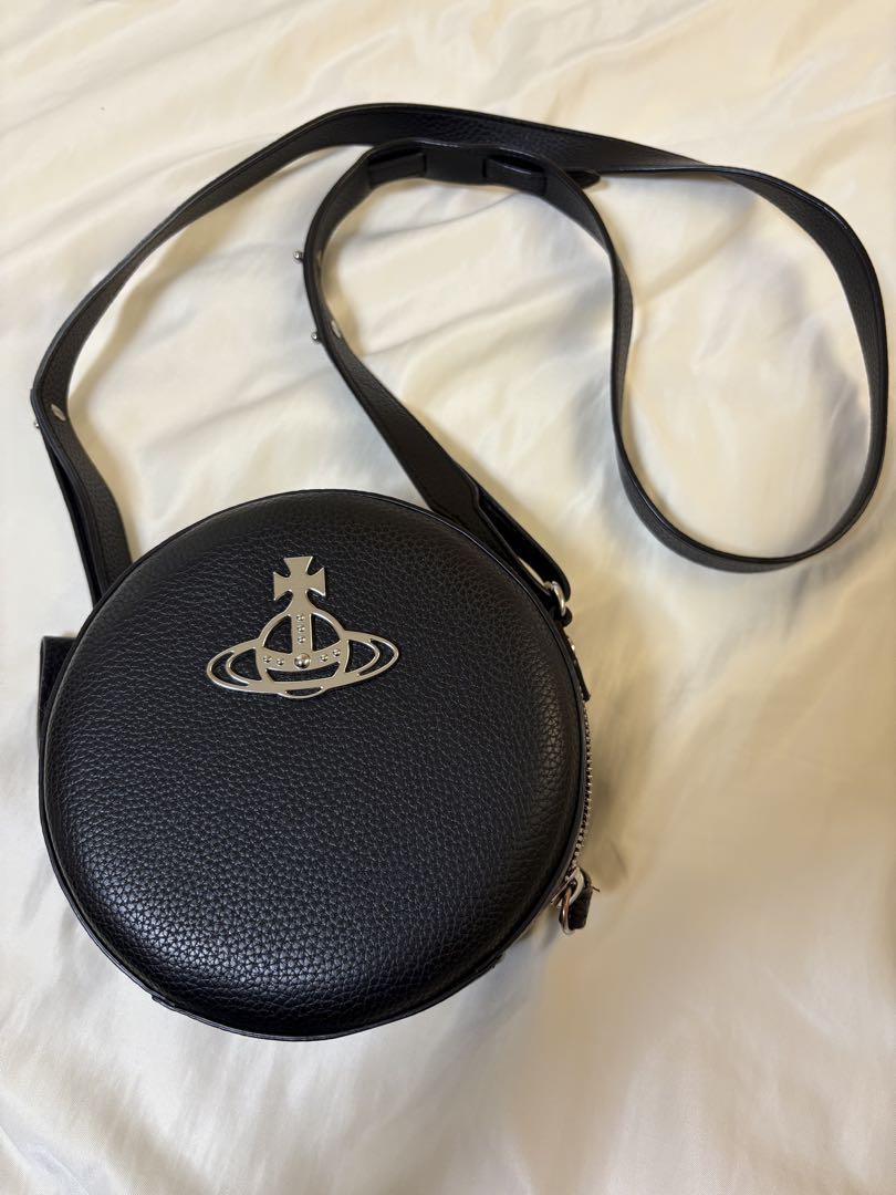 Vivienne Westwood 丸型 ショルダーバッグ ブラック オーブロゴ