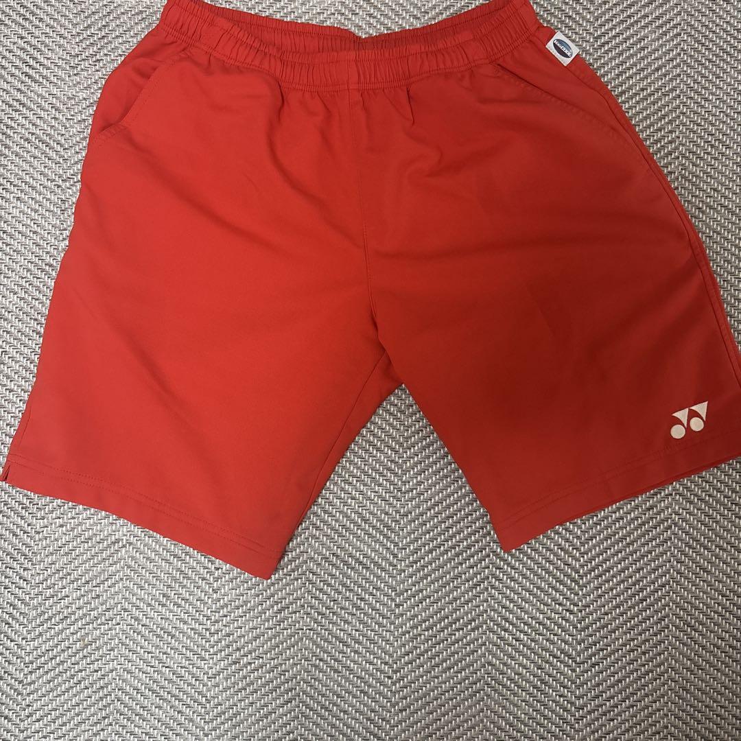 YONEX レッド ハーフパンツ Mサイズ - メルカリ