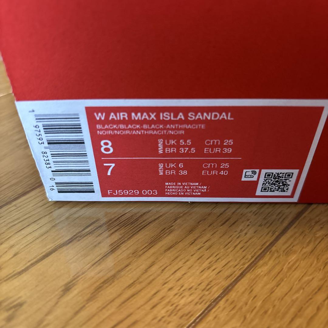 NIKE W AIR MAX ISLA SANDAL ブラック 39