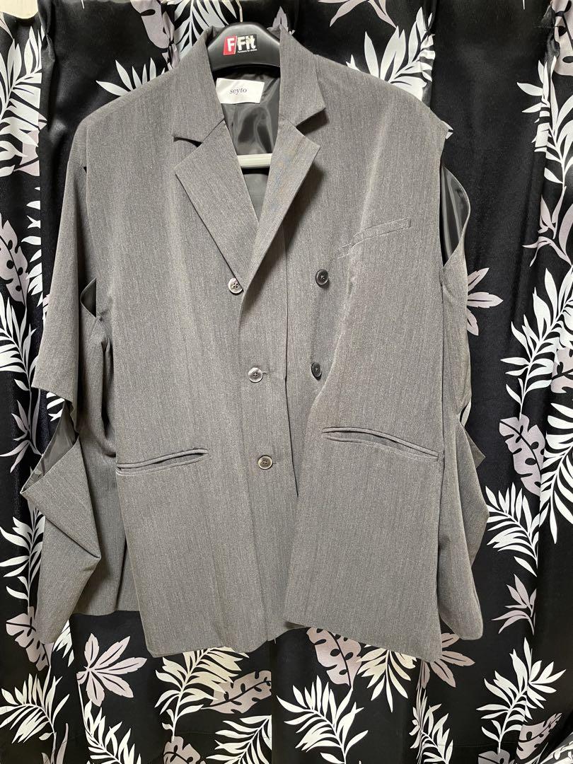 seyto】【完売品】カットスリットダブルブレストテーラード