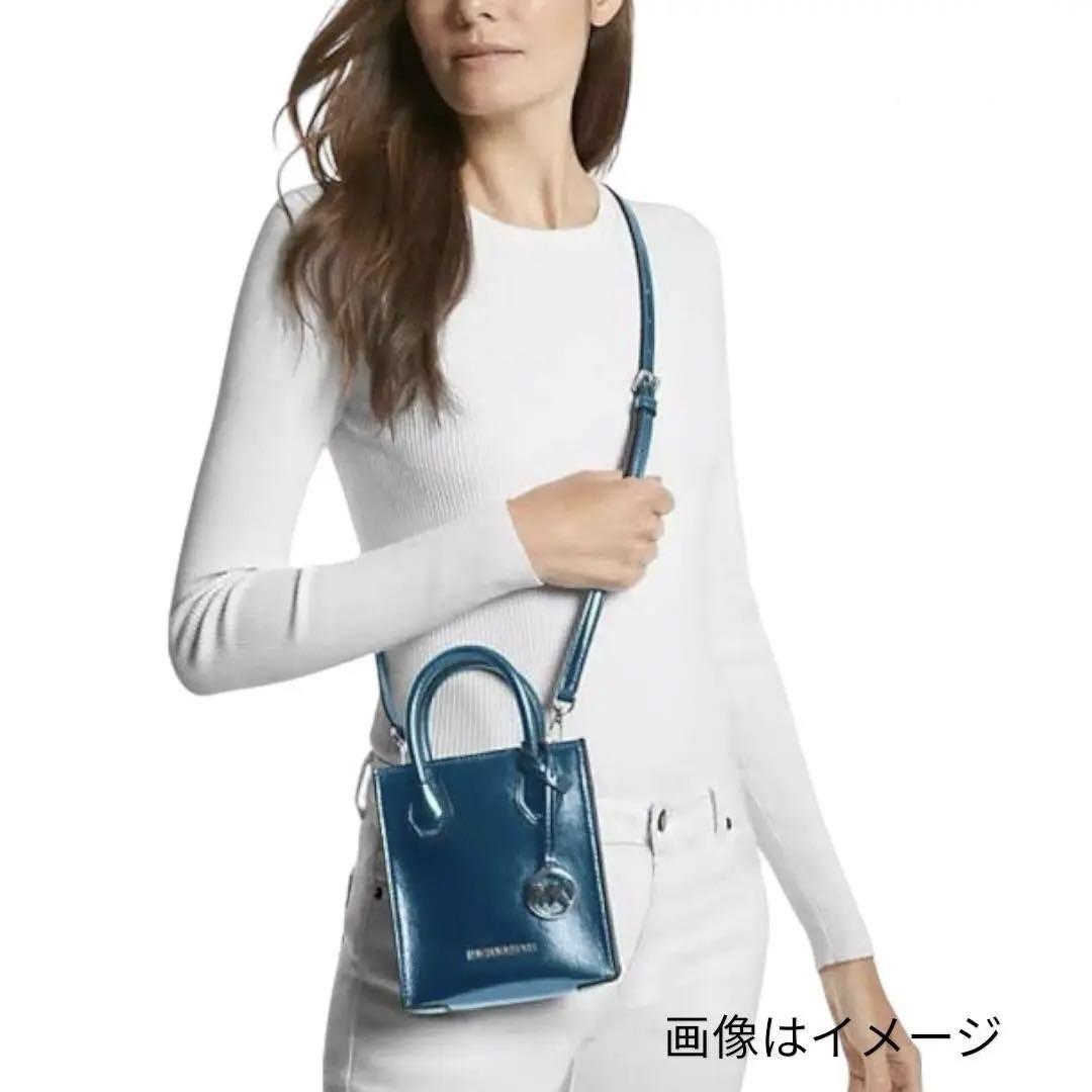 MICHAEL KORS 2WAY ハンドバッグ メタリック MERCER 画像3