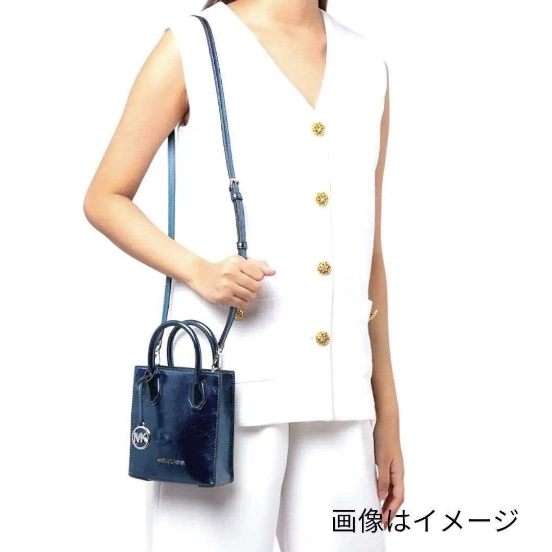 MICHAEL KORS 2WAY ハンドバッグ メタリック MERCER 画像4