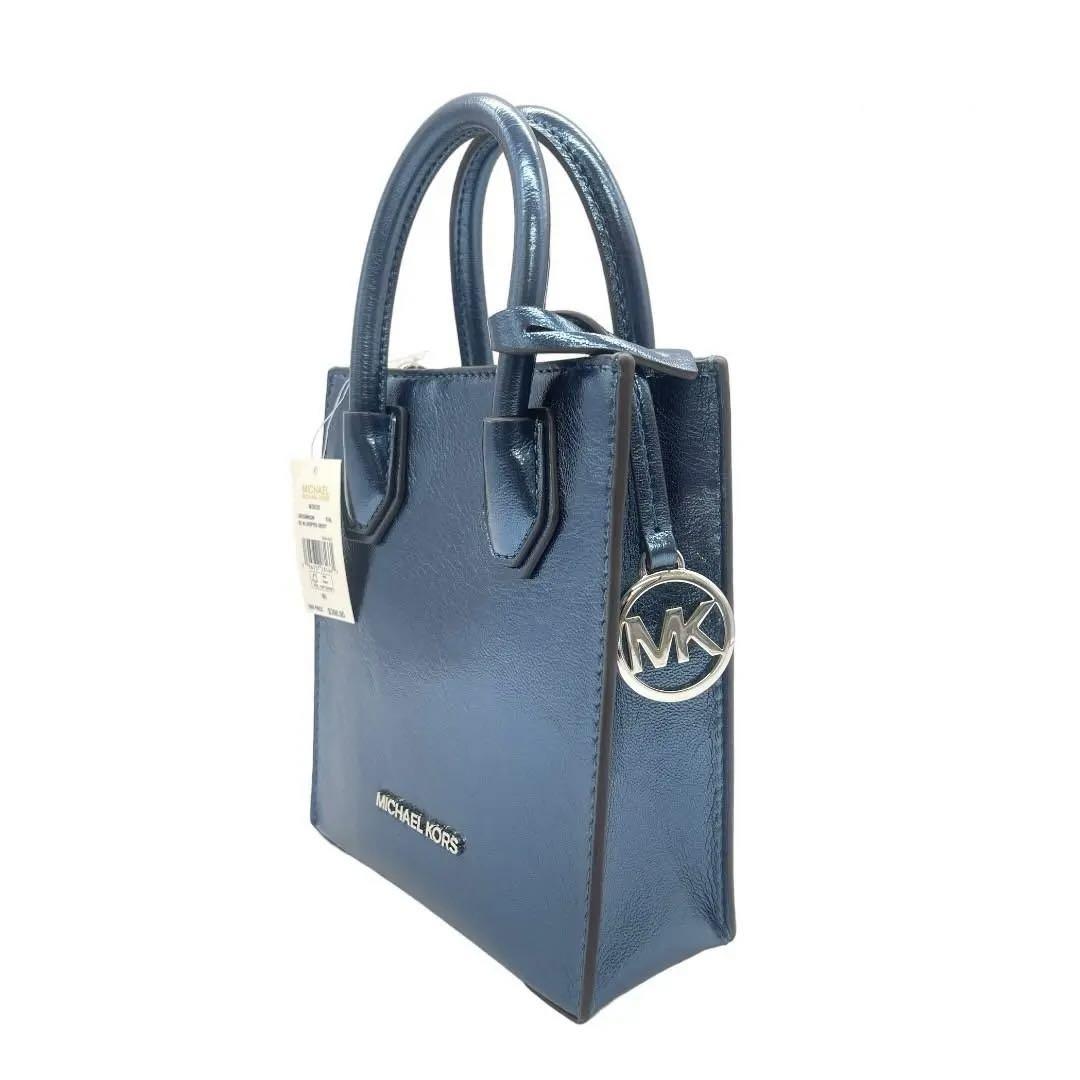 MICHAEL KORS 2WAY ハンドバッグ メタリック MERCER 画像7