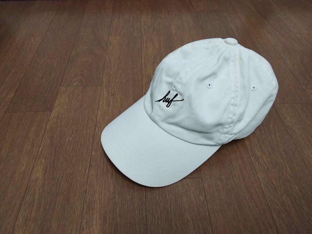 新品　HUF キャップ　オフホワイト