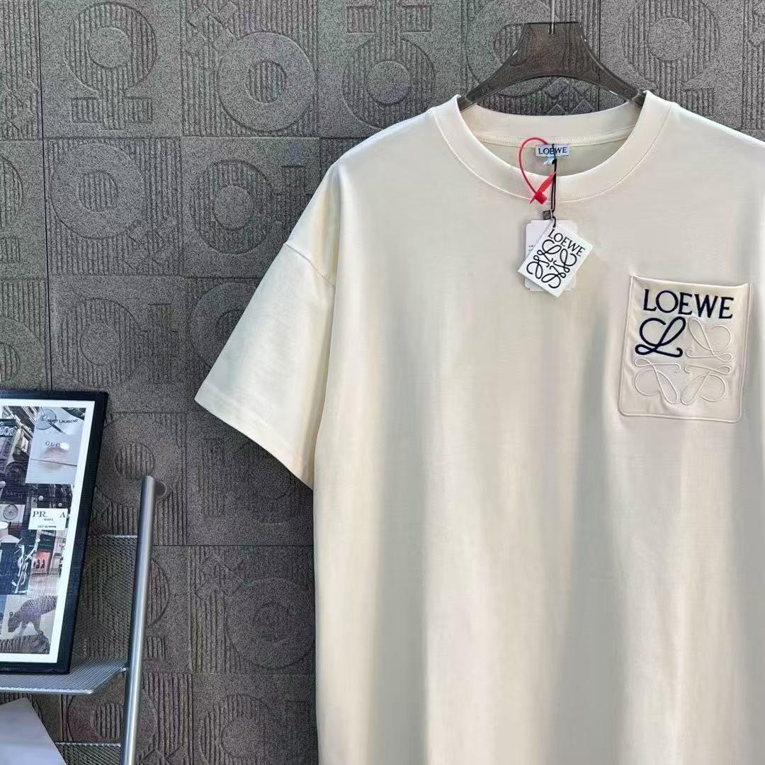 最高級 半袖 Tシャツ ポケット付き LOEWE クリーム メルカリ - トップス