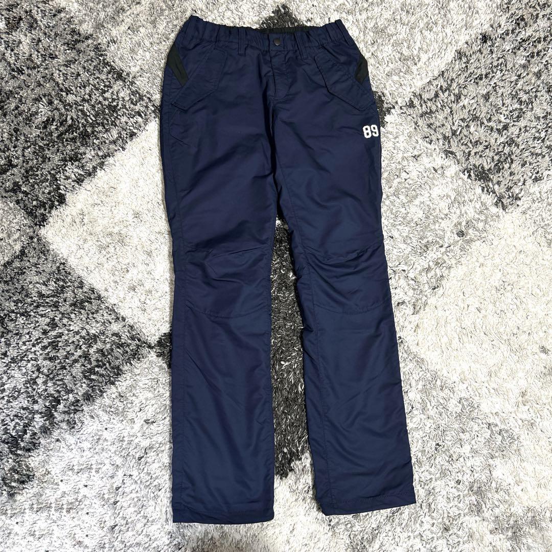 極美品 パーリーゲイツ ナイロンパンツ ネイビー バックロゴ