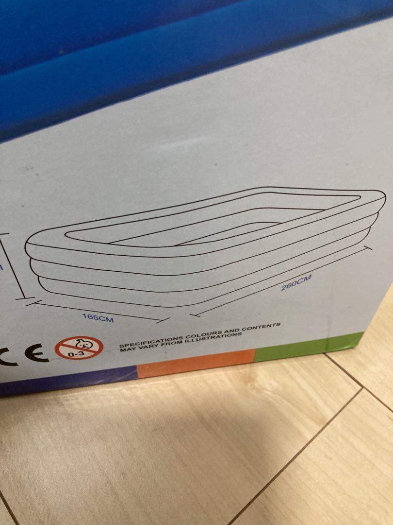 プール 大型 家庭用 折り畳み子供用プール ファミリープール L 260X165