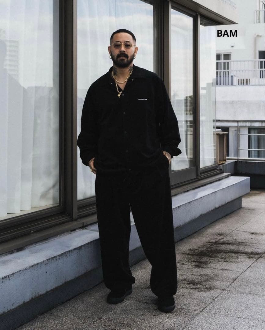 Polyester Corduroy 2 Tuck Easy PantsL COOTIE PRODUCTIONS