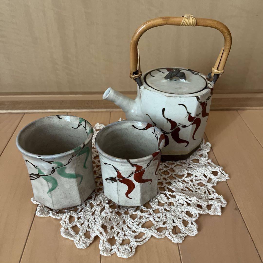 清水焼　急須湯呑セット